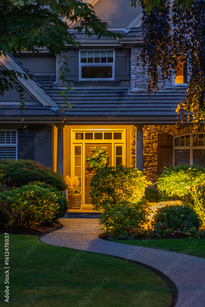 Landscape lighting installation at a Cypress, TX home — placeholder, client photos needed